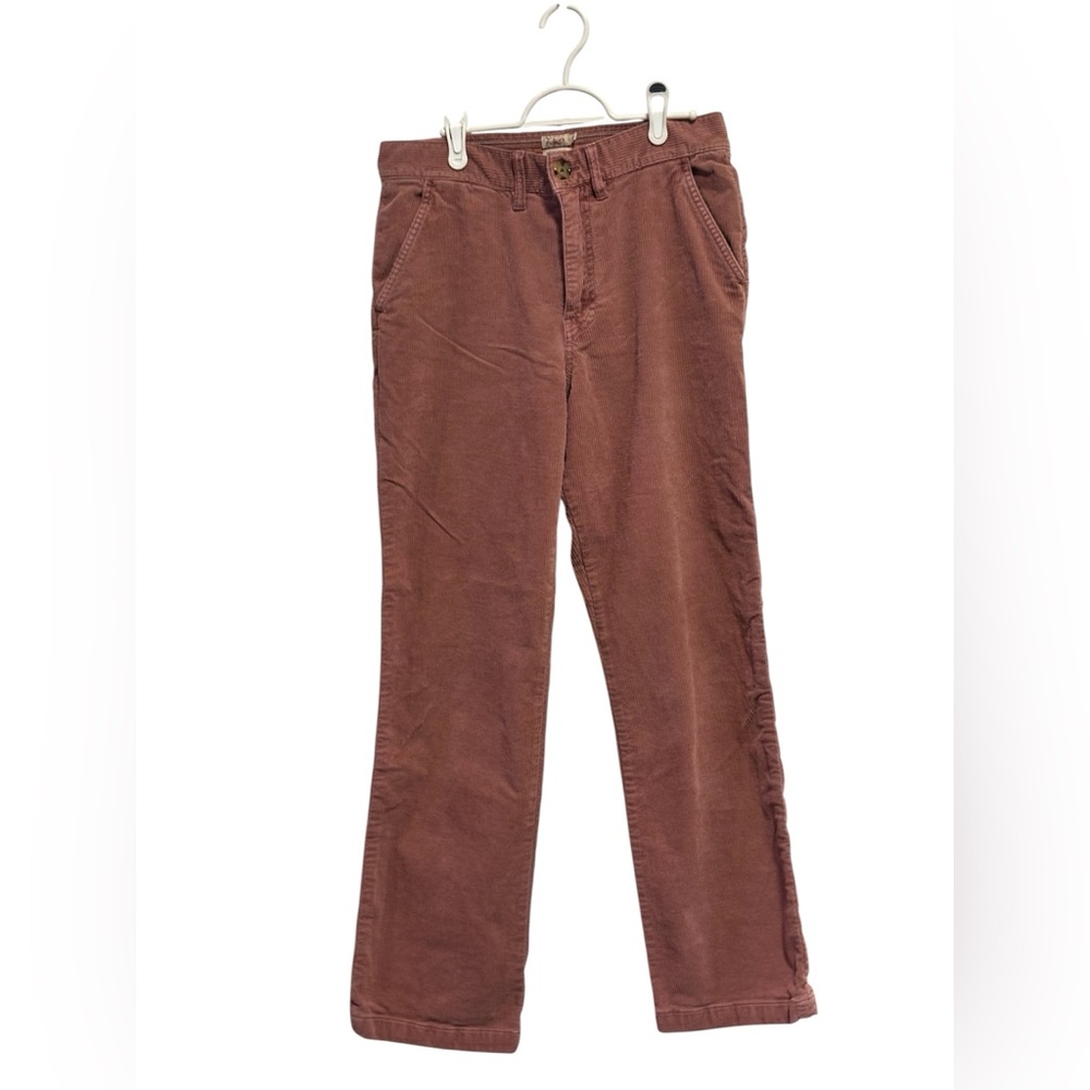 Faherty Womens Corduroy Pants in Blush Pink